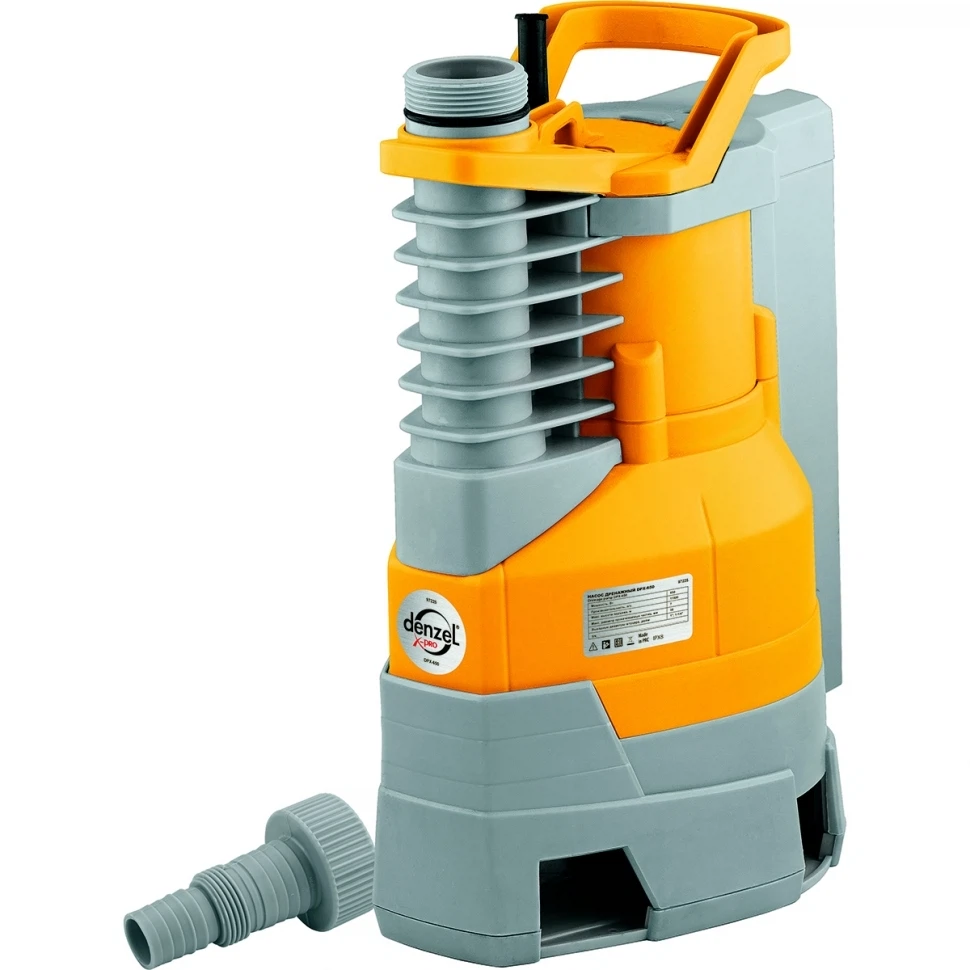 Изображение товара Дренажный насос Denzel DPX650 Х-Pro 650 Вт, подъем 7 м, 11500 л/ч