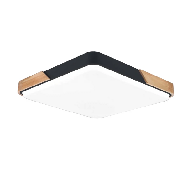 Фото Светильник потолочный hiper h823-2 ledх1х72вт черный/под дерево