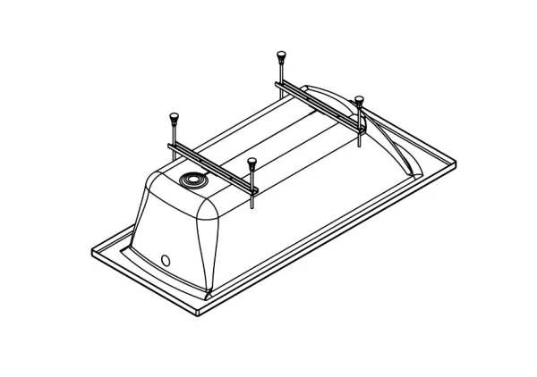 Фото Комплект монтажный упрощенный к акриловой ванне , тенерифе 150,160,170см на 70см на 4 ножках