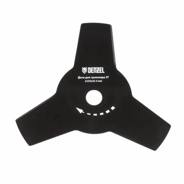 

нож для триммера, 255 х 25,4 толщина 1,6 мм, 3 лезвия// denzel 96325