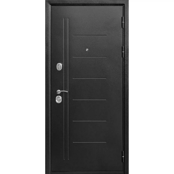 Фото Дверь входная 10 см троя серебро лиственница беж царга (960мм) правая 2050х960 правая,