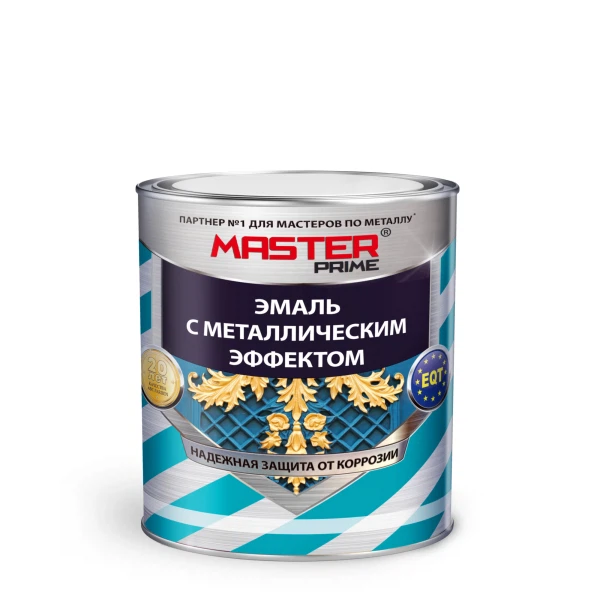 Эмаль master prime с металлическим эффектом