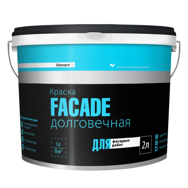 

краска element facade se база с 1,8 л, Прозрачный