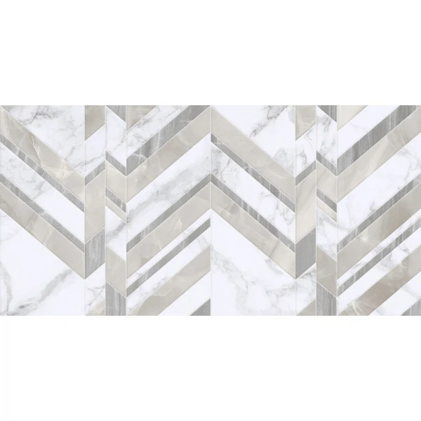 

плитка настенная 30*60 marmo bianco chevron белый g70151