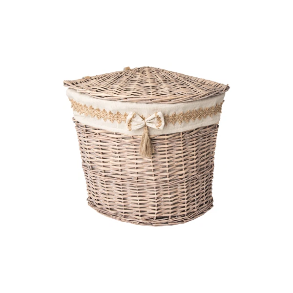 Фото Корзина бельевая 370*370*450 прованс natural hause угловая натуральный ew-85 s