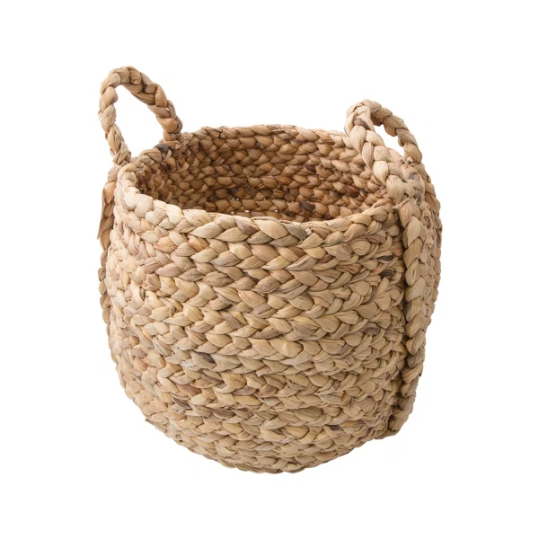 Фото Корзина бельевая 360*360*380 пухлый гиацинт natural hause круглая натуральный mif-12