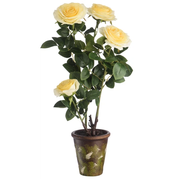 Фото Композиция цветочная роза желтая в640 вещицы yw-42