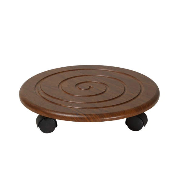 Фото Комплект подставок напольных на колесах спираль орех 2620955002