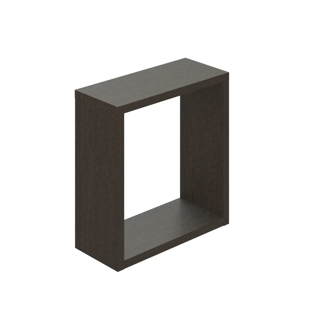 Изображение товара Полка квадратная 240*240*124мм MebelPRO венге МП-702