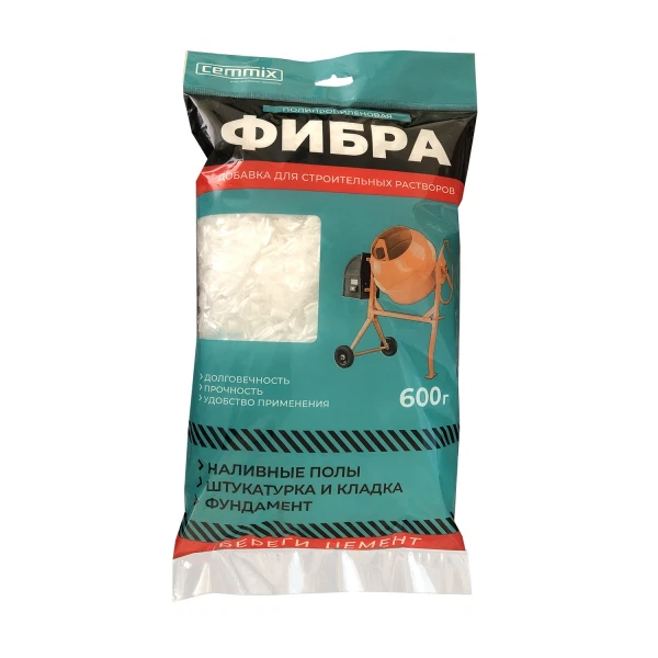 

фибра полипропиленовая cemmix fibra, 600 грамм