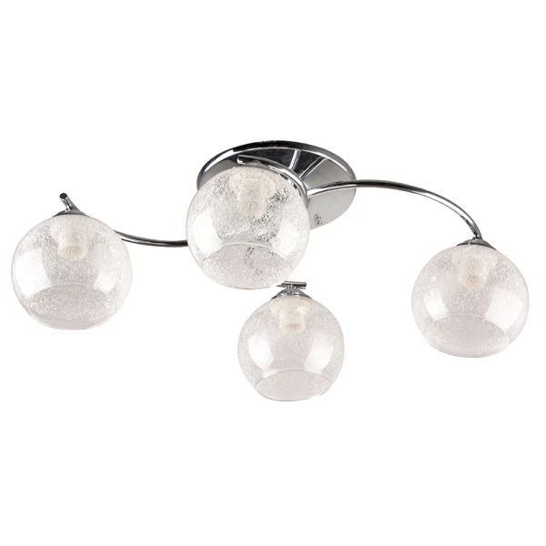 

люстра потолочная hiper arabella h012-4 е27 4x60вт ip 20 хром