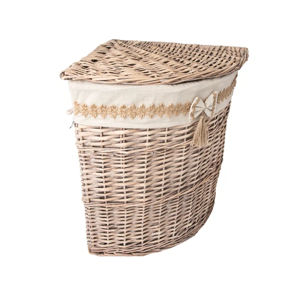 Фото Корзина бельевая 440*440*560 прованс natural hause угловая натуральный ew-85 l