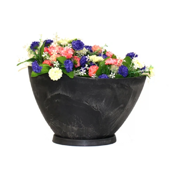 Горшок для растений древесный уголь 4л h-09yb30-1