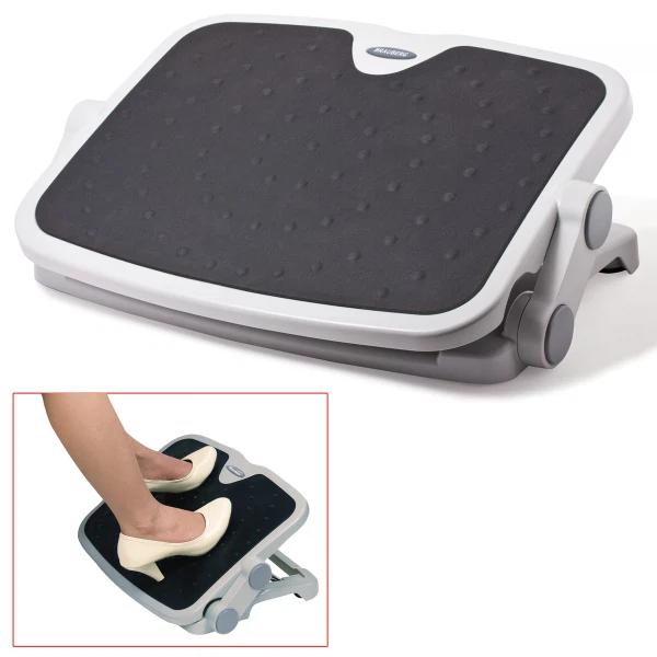 Фото Подставка для ног brauberg офисная, 45*35см, 2 положения, серая, 530363