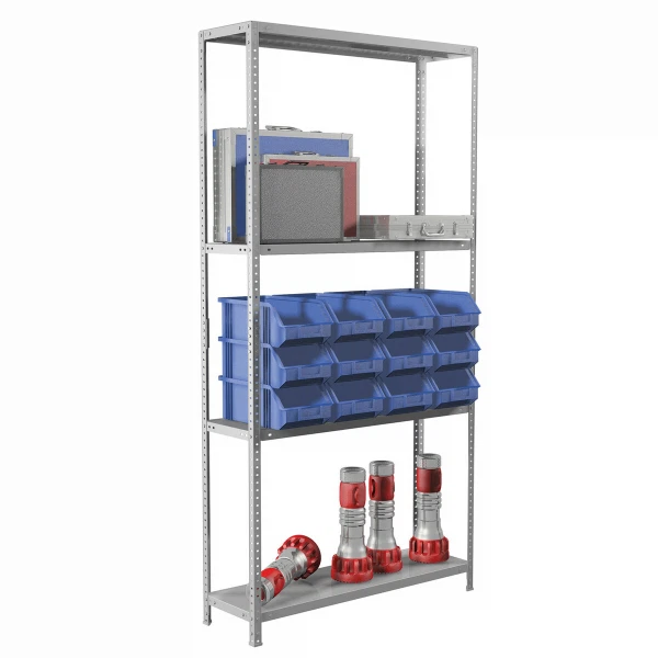 Фото Стеллаж металлический brabix ms-185/30/70-4, 1850х700х300 мм, 4 полки, 291102, s241br353402