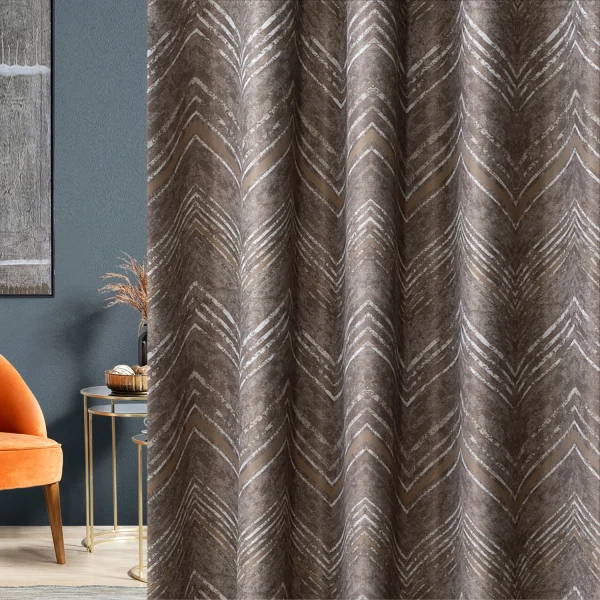 портьера пикамо 1,6*2,7м с m0234 - w535837 v1 блэкаут коричневый шторная лента