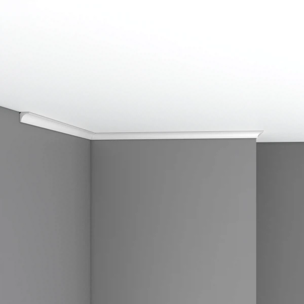 Фото Плинтус потолочный гладкий decomaster 96240 (16*16*2400мм)