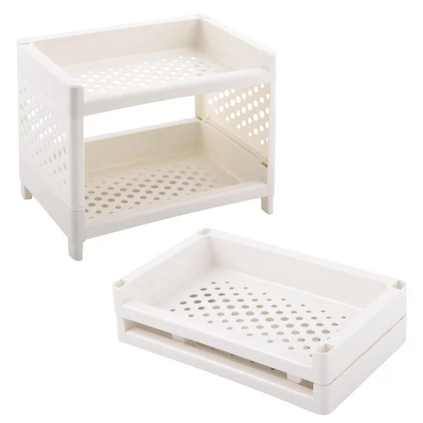 Этажерка 2-х ярусная 24х15х18см multidom настольная ym56-32