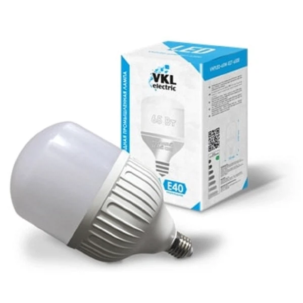 

лампа светодиодная vkl electric 1190985 е27/е40 груша 65вт 6500к