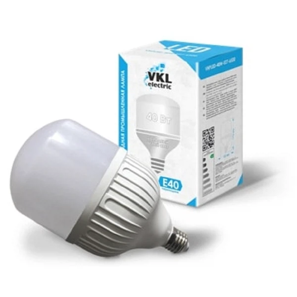 

лампа светодиодная vkl electric 1190983 е27/е40 груша 40вт 6500к