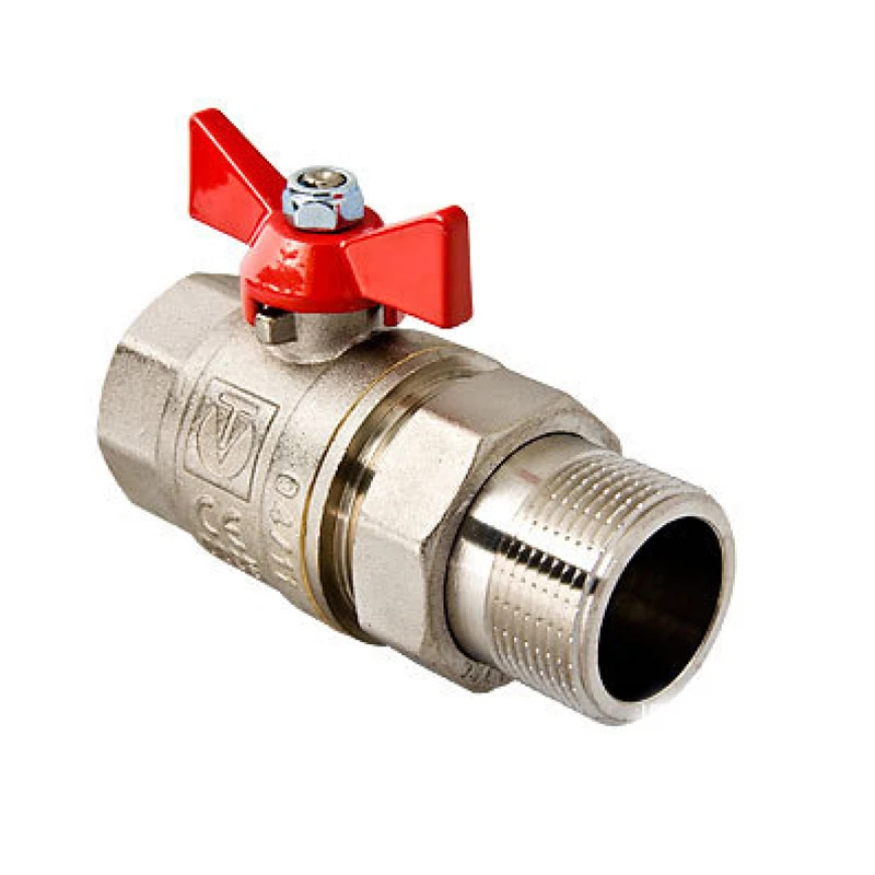 Изображение товара Кран шаровой со сгоном 3/4 бабочка VALTEC VT.227