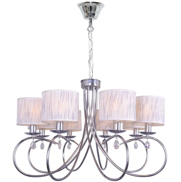 

люстра подвесная toplight mercy tl1193h-08ch е14 8x40вт ip 20, Белый