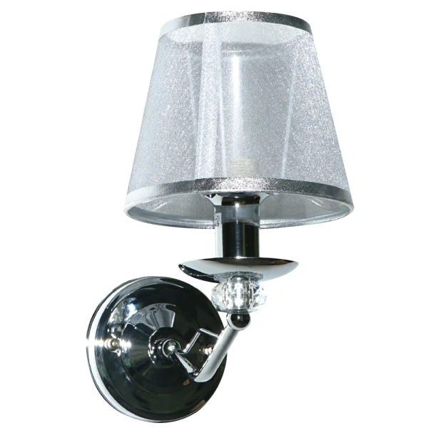 

бра hiper amelia h027-1 е14 1*60вт chrome/white
