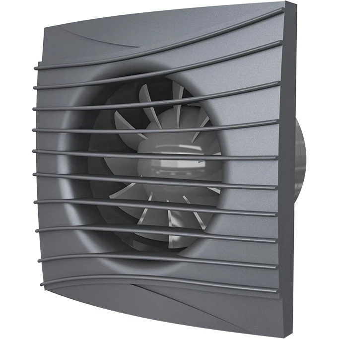 Изображение товара Вентилятор вытяжной осевой накладной 125мм SIlent 5C dark gray metal темн.серый, с обр.клап., DiCiTi