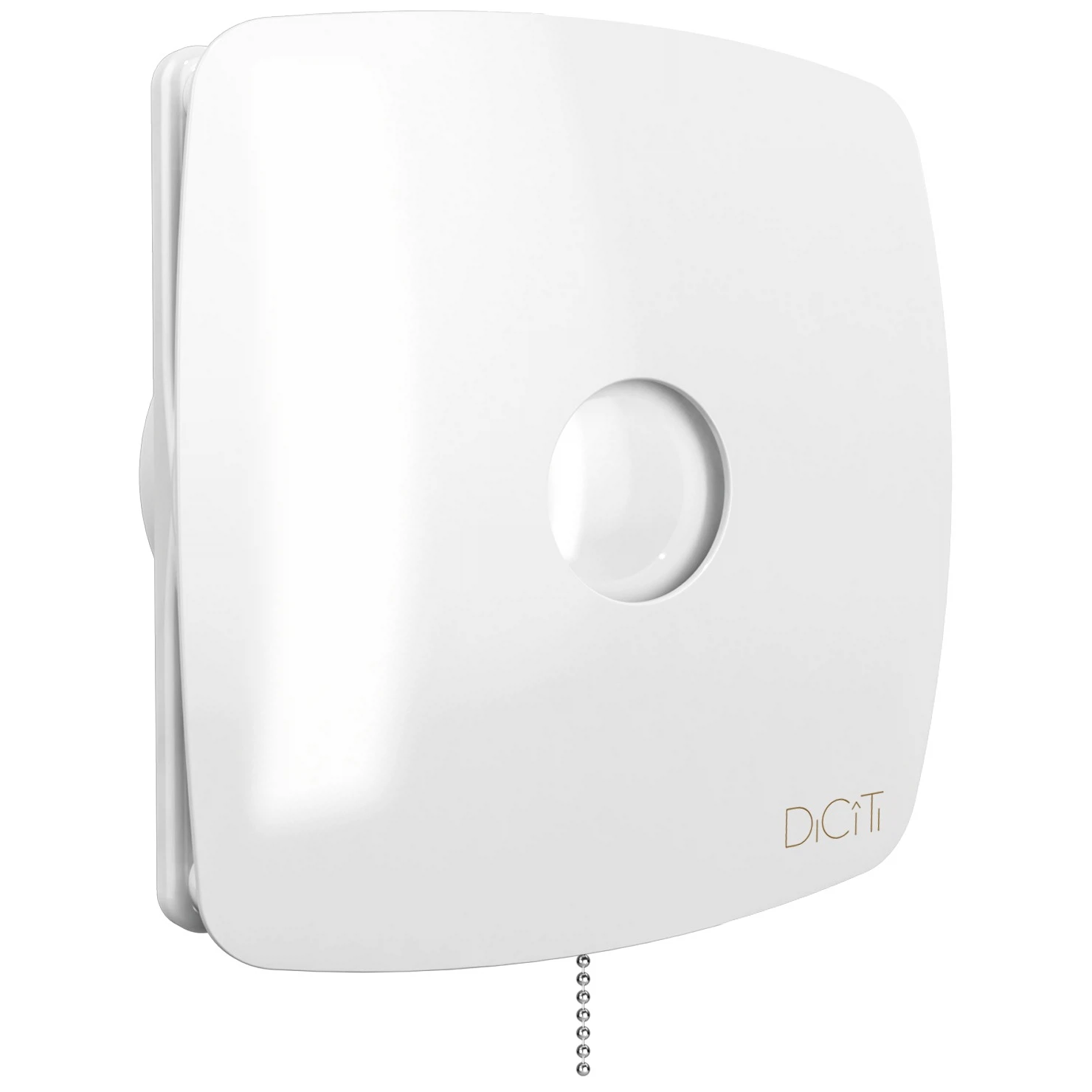 Изображение товара Вентилятор вытяжной осевой накладной 125мм Rio 5C-02 белый с обр. клап. и тяг.выкл., DiCiTi