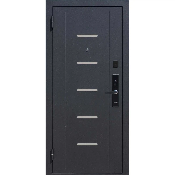 Фото Дверь входная 7,5 см гарда муар лиственница беж царга (960мм) левая с электронным замком ms siberia