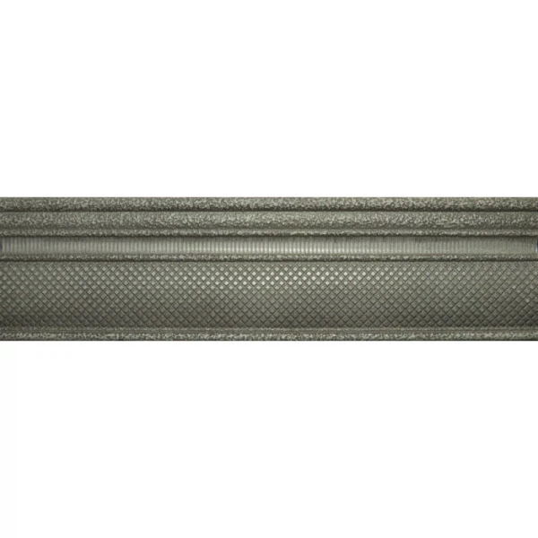

бордюр dynamic silver 02 8*30 серебристый, Серая