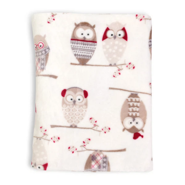 Плед велсофт 2000*2200, совы