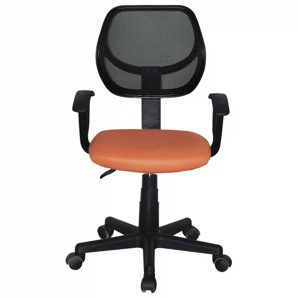 Фото Кресло компактное brabix flip mg-305, ткань tw, оранжевое/черное, 531920