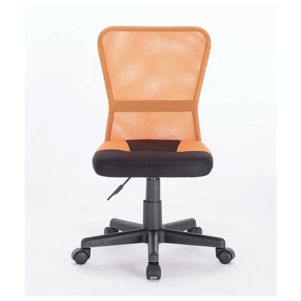 Фото Кресло компактное brabix smart mg-313, без подлокотников, комбинир. черное/оранжевое, 531844