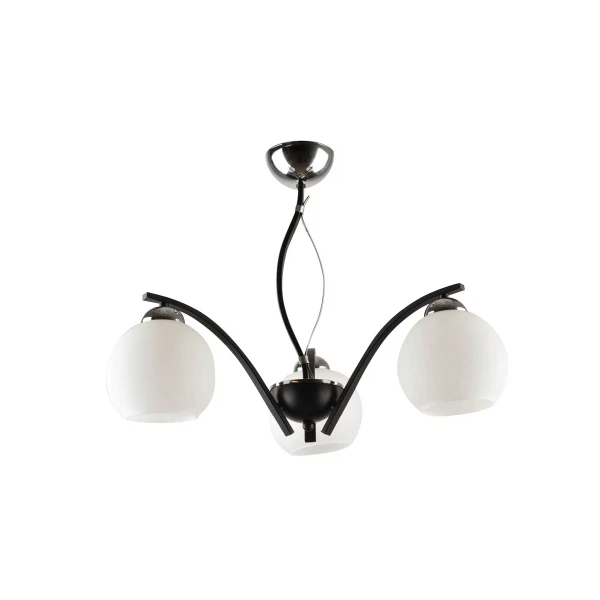 

люстра hiper anna h015-3 е27 3x60вт ip20 венге/хром, Белый