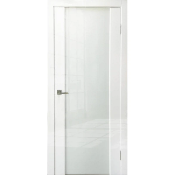 полотно дверное стекло сатинат diana 2000х800мм.,пвх, цвет белый глянец