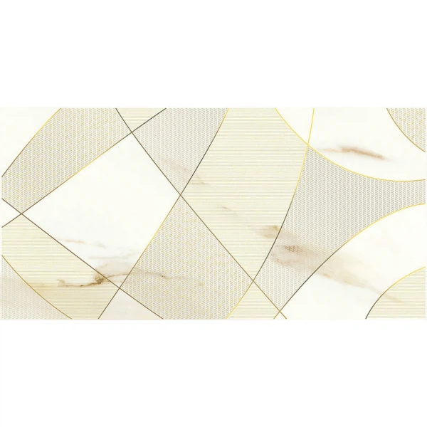 

декор calacatta royal geometria 31,5*63 белый