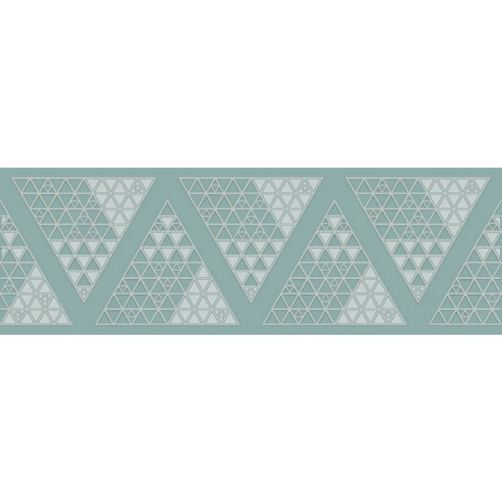 Изображение товара Декор Эфель 20х60 Бирюзовый керамический стеновой дизайн