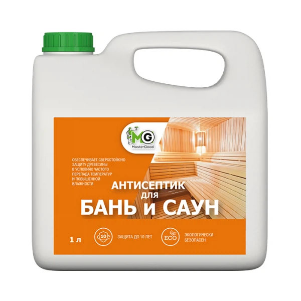 

антисептик для бань и саун готовый 1л master good