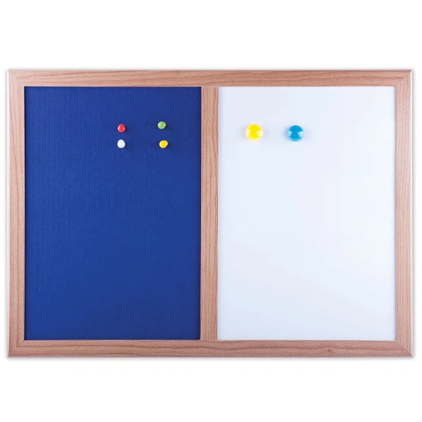 Фото Доска комбинированная: магнитно-маркерная, текстильная для объявлений а3 (342х484 мм)brauberg 231995