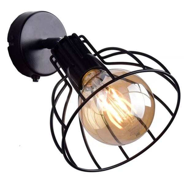 

бра россвет нубия рс21077 bk+cr/1w е27 1*60вт