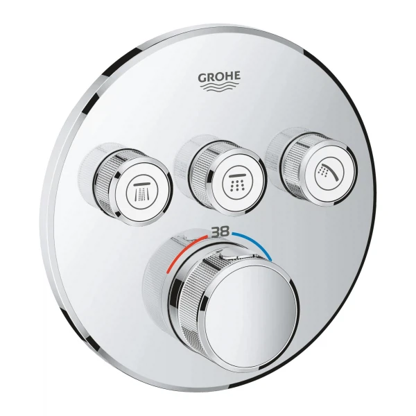 

смеситель для ванны с душем grohe grohtherm smartcontrol 29121000, Хром