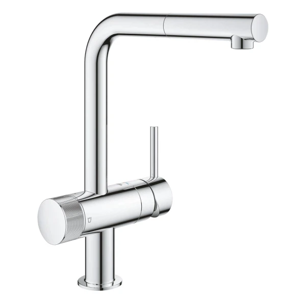 

смеситель для кухни однорычажный grohe blue pure minta 31721000, Хром