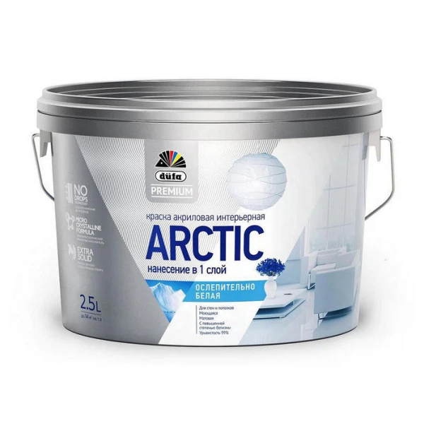 Краска dufa premium arctic акриловая интерьерная