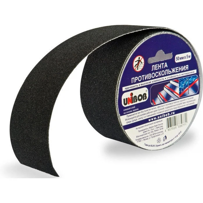 Изображение товара Лента клейкая противоскольжения UNIBOB 50мм 5м черная