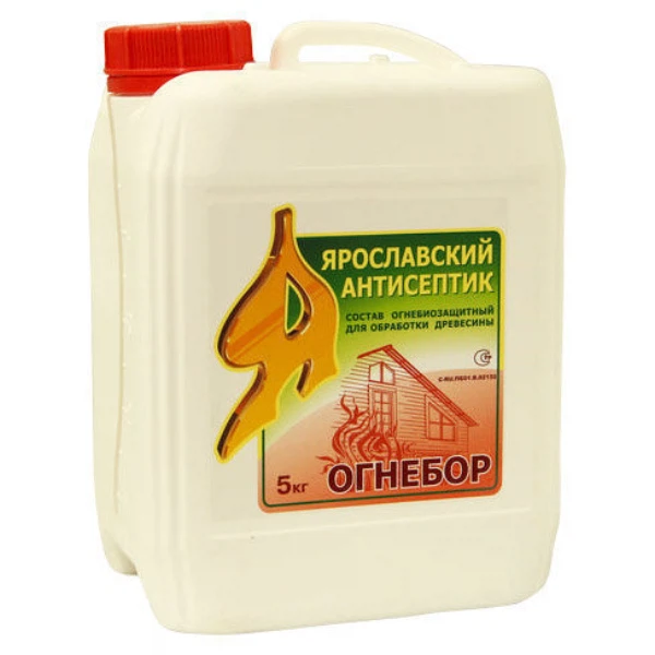 Фото Огнебиозащитный состав для древесины огнебор 2 группа тонированный 5кг