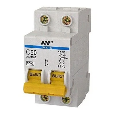 Изображение товара Выключатель автоматический IEK VA47-29 25А 2 полюса