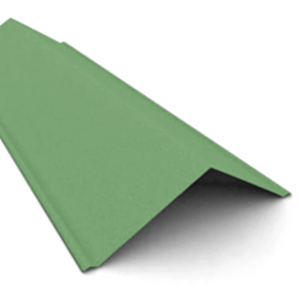 Щипец черепицы ондулин, цвет зеленый, 1000 х 150 мм