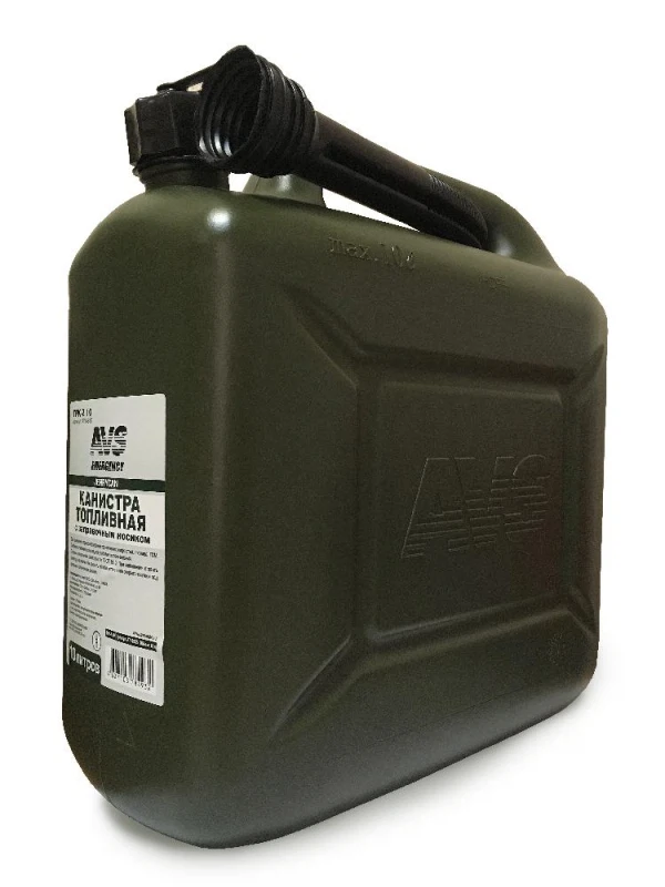 

канистра топливная пластик.10л.(темн.зелен.)avs tpk-z 10