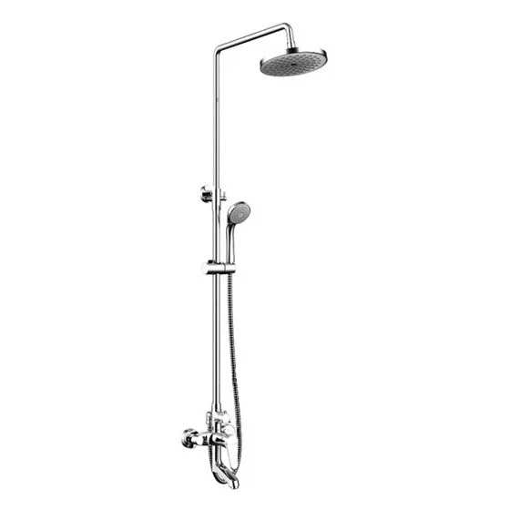 Изображение товара Колонна душевая с поворотным изливом Eco F6111147C-A-RUS, круглый верхний душ